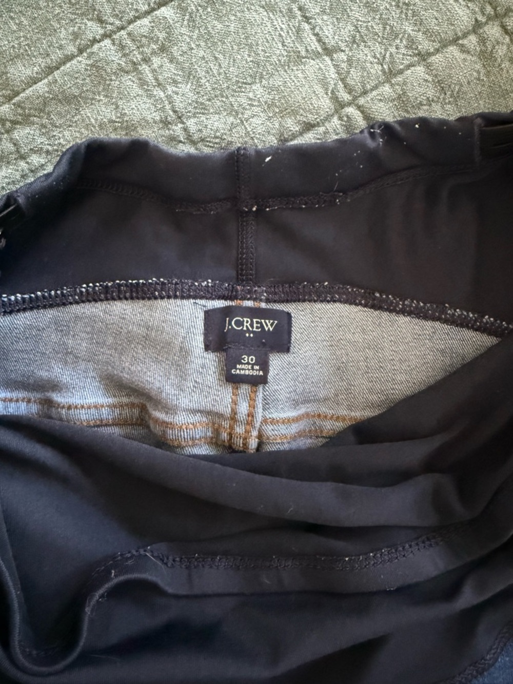 J. Crew Factory Women’s Maternity Skinny Jeans in Signature Stretch - Picture 7 of 8